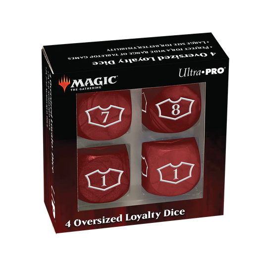 Ultra PRO: Deluxe D6 Loyalty Dice Set (Mountain Red)