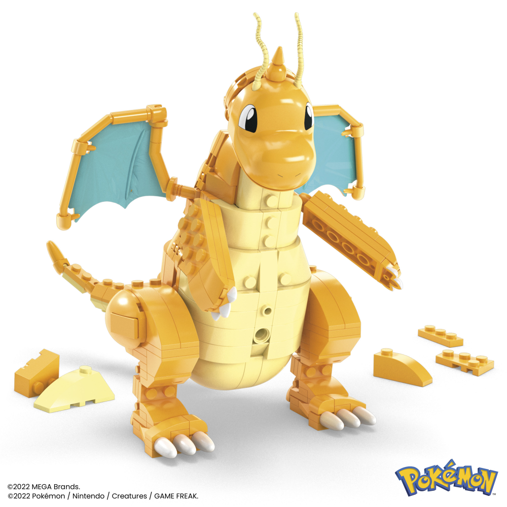 MEGA Pokémon Building Toy Kit Dragonite with Motion (387 Pieces)