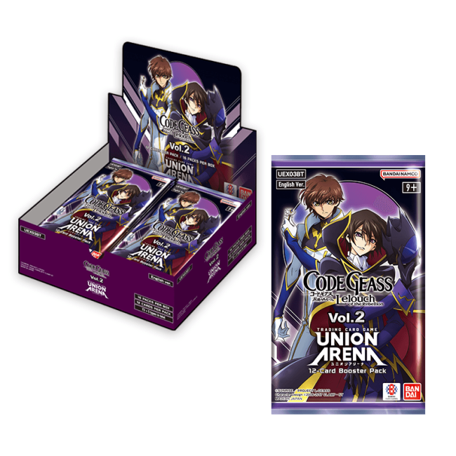 Union Arena: Code Geass - Lelouch of Rebellion Vol.2 Booster Box - PRE-ORDER (Releases 8/29/2025)