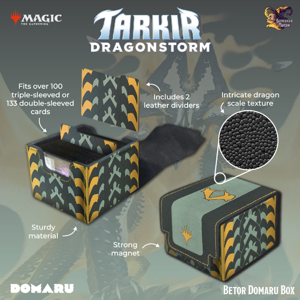 Gatherers' Tavern - Magic the Gathering Tarkir Dragonstorm Domaru Deck Box (Variants)