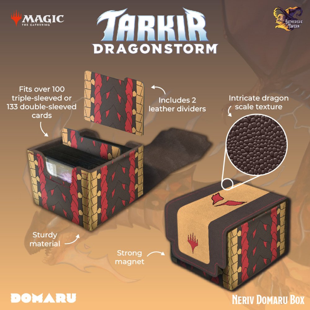 Gatherers' Tavern - Magic the Gathering Tarkir Dragonstorm Domaru Deck Box (Variants)