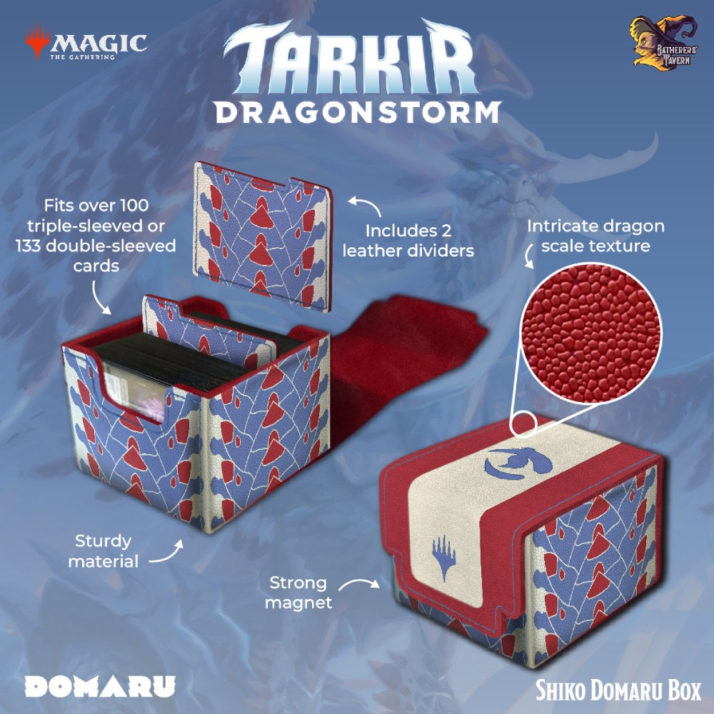 Gatherers' Tavern - Magic the Gathering Tarkir Dragonstorm Domaru Deck Box (Variants)