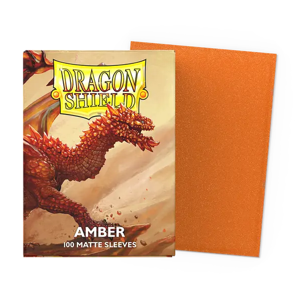 Dragon Shield Card Sleeves - Matte Amber