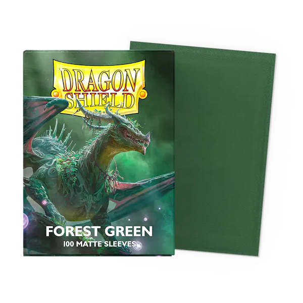 Dragon Shield Card Sleeves - Matte Forest Green