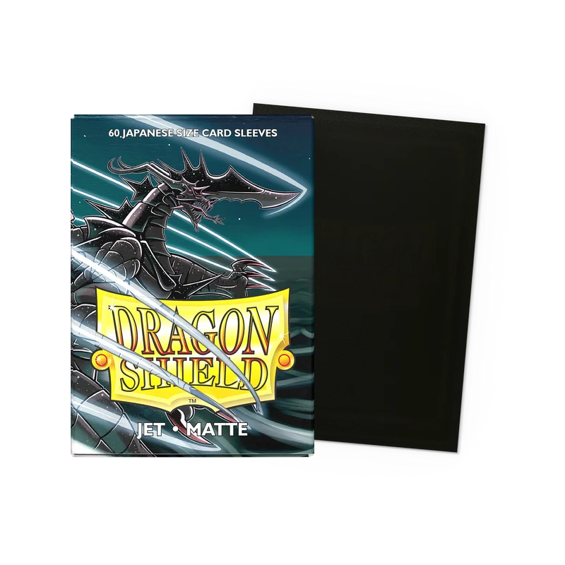 Dragon Shield Card Sleeves - Matte Sleeves - Jet (Japanese Size)