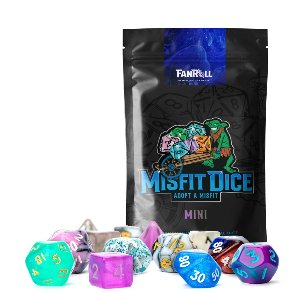 FanRoll - Mini Mystery Misfit Polyhedral Dice Set (14ct.)