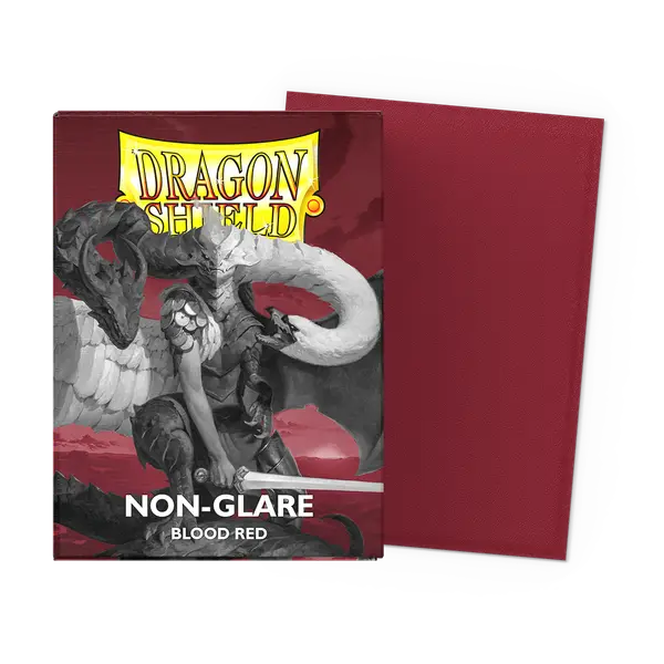 Dragon Shield Card Sleeves - Non-Glare - Matte Blood Red