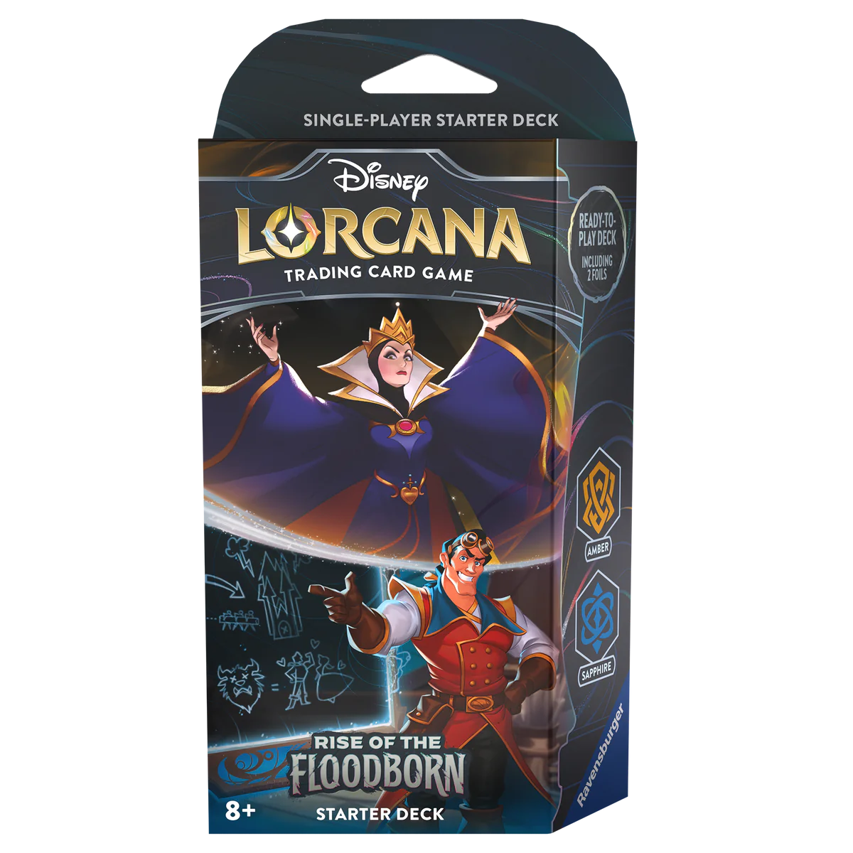 Lorcana TCG: Rise of the Floodborn Starter Deck (Amber & Sapphire)