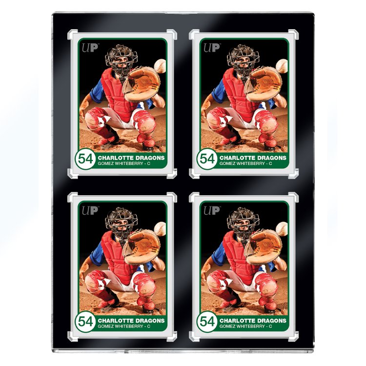 Ultra PRO - 4-Card 35pt One Touch Black Border Display