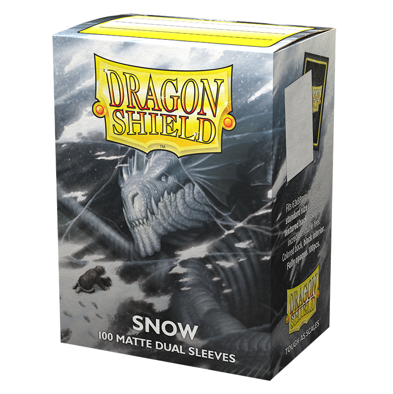 Dragon Shield - Snow - Matte Dual Sleeves Dragon Shield - Snow - Matte Dual Sleeves