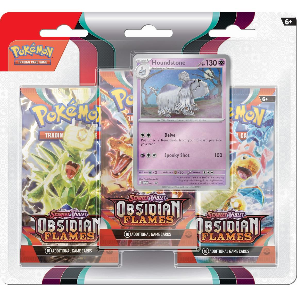 Pokémon TCG: Scarlet & Violet - Obsidian Flames - 3-Pack Blister (Houndstone)