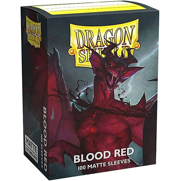 Dragon Shield Card Sleeves - Matte Blood Red