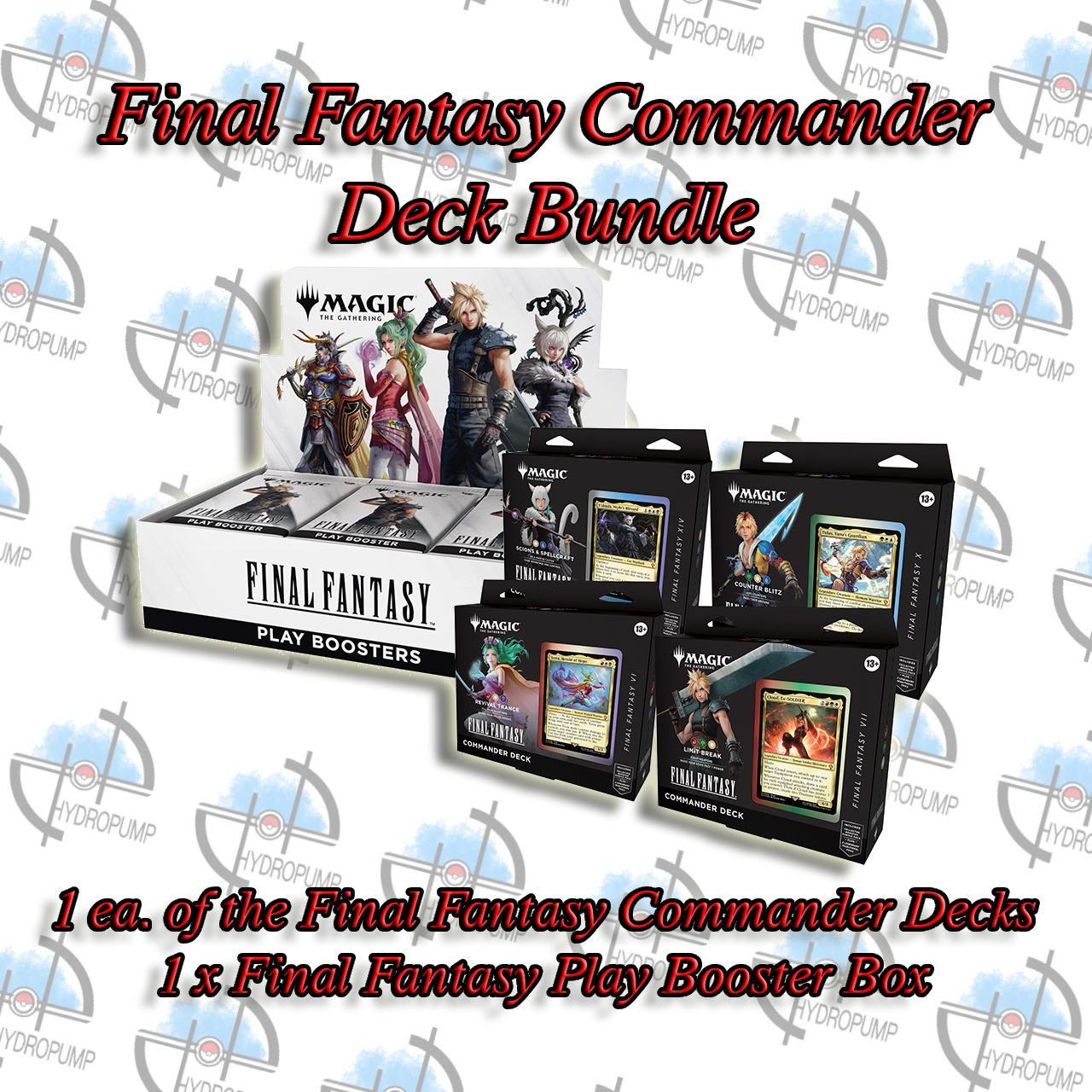 [BUNDLE] - Magic: The Gathering: Universes Beyond - Final Fantasy Commander Deck & Booster Box Bundle - PRE-ORDER (Releases 6/13/2025)
