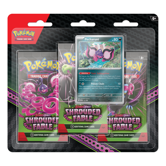 Pokémon TCG: Scarlet & Violet - Shrouded Fable - 3-Pack Blister - PRE-ORDER (Releases 8/2/2024)