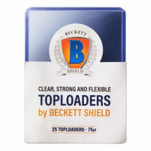 Beckett Shield 3" X 4" Clear Toploader (75pt - 25pk)
