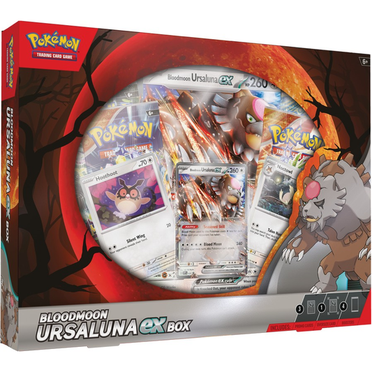 Pokémon TCG: Bloodmoon Ursaluna ex Box - PRE-ORDER (Releases 11/15/2024)