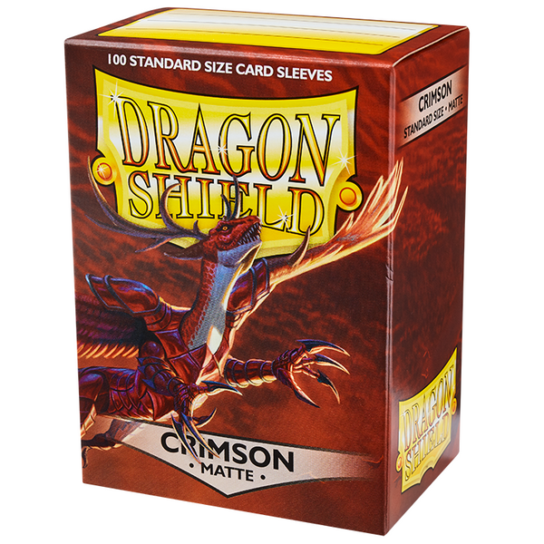 Dragon Shield Card Sleeves - Matte Crimson