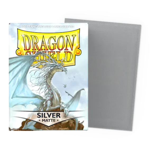 Dragon Shield Card Sleeves - Matte Silver