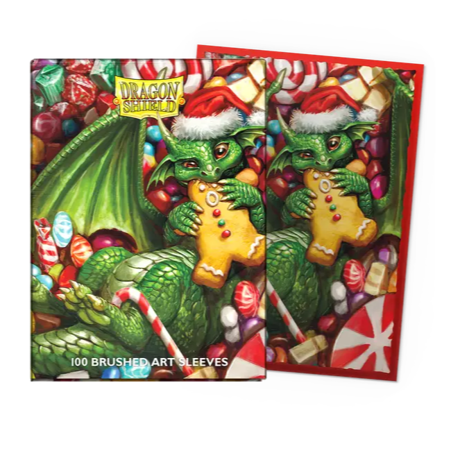 christmas card sleeves Dragon Shield Brushed Art Sleeves Christmas 2024