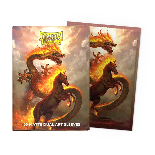 Dragon Shield Card Sleeves - Matte Dual Art (Fire Horse 2026)