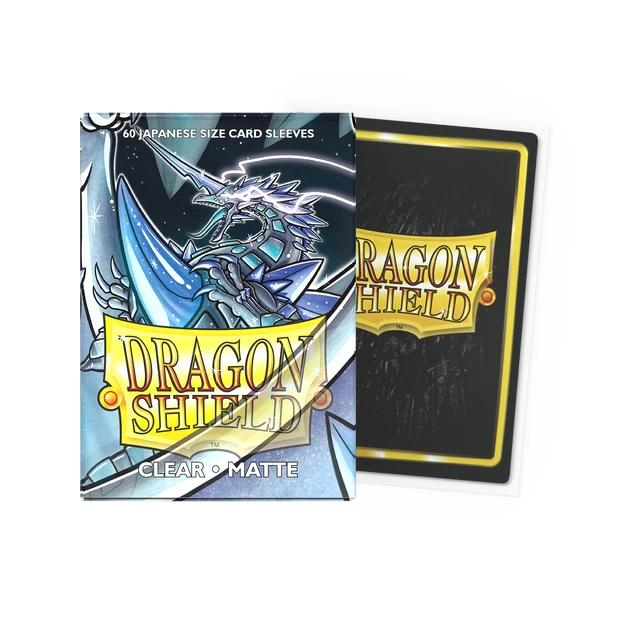 Dragon Shield Card Sleeves - Matte Sleeves - Clear (Japanese Size)