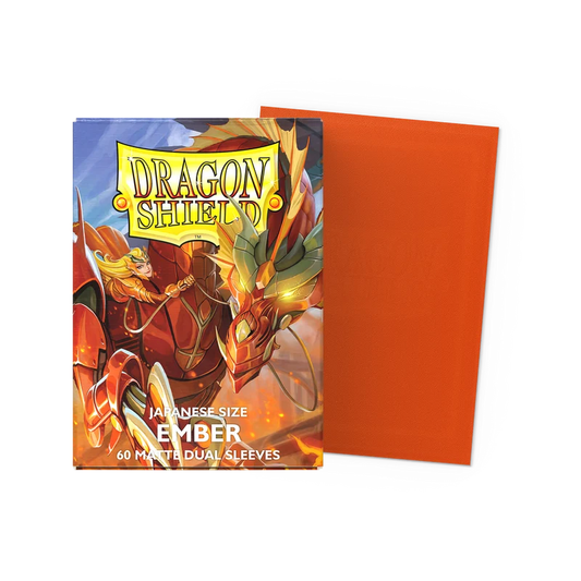 Dragon Shield Card Sleeves - Dual Matte - Ember (Japanese Size)