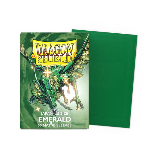 Dragon Shield Card Sleeves - Matte Sleeves - Emerald (Japanese Size)