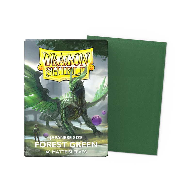 Dragon Shield Card Sleeves - Matte Sleeves - Forest Green (Japanese Size)