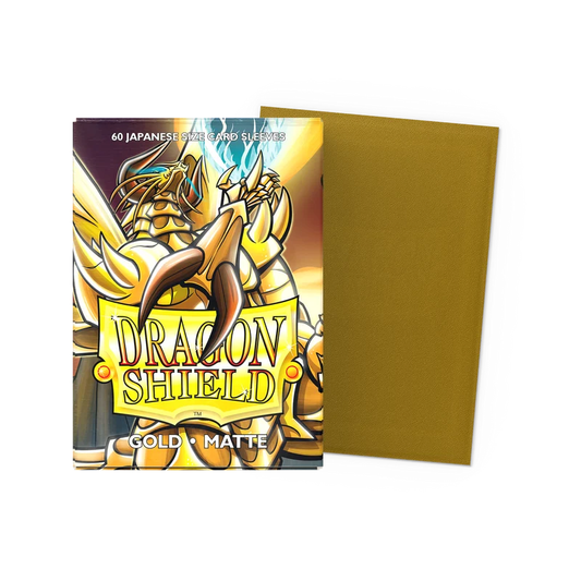 Dragon Shield Card Sleeves - Matte Sleeves - Gold (Japanese Size)