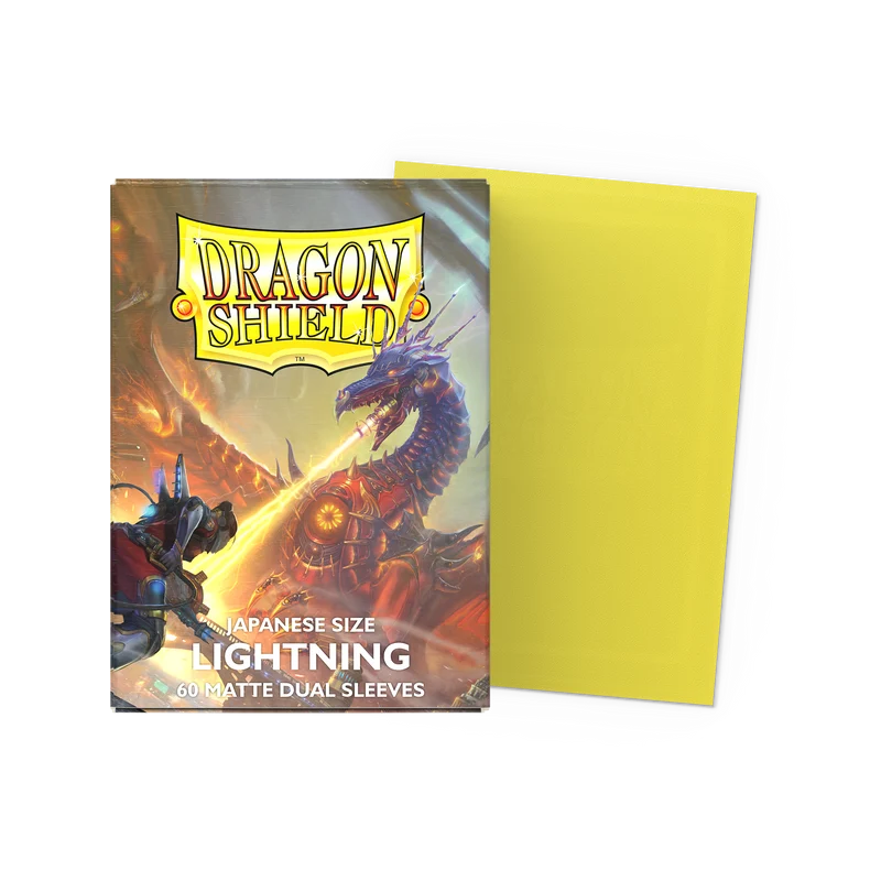 Dragon Shield Card Sleeves - Dual Matte - Lightning (Japanese Size)