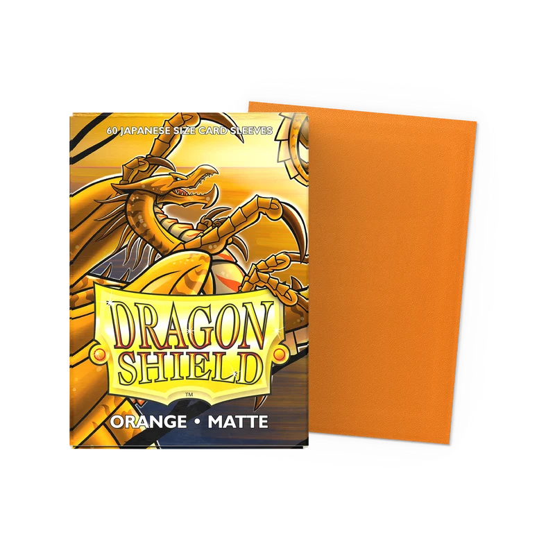 Dragon Shield Card Sleeves - Matte Sleeves - Orange (Japanese Size)