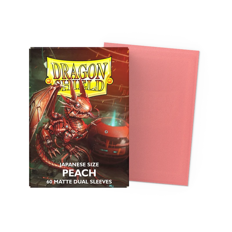 Dragon Shield Card Sleeves - Dual Matte - Peach (Japanese Size)