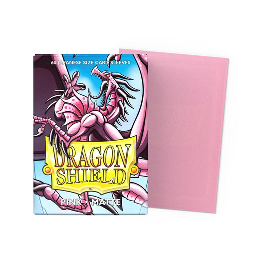 Dragon Shield Card Sleeves - Matte Sleeves - Pink (Japanese Size)
