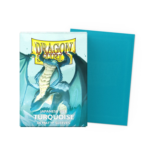 Dragon Shield Card Sleeves - Matte Sleeves - Turquoise (Japanese Size)