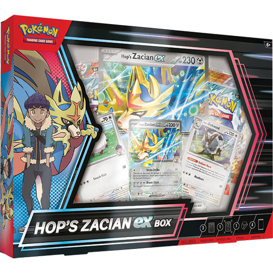 Pokémon TCG: Hop's Zacian ex Box - PRE-ORDER (Releases 3/28/2025)
