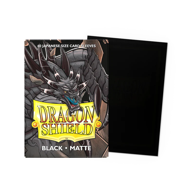 Dragon Shield Card Sleeves - Matte Sleeves - Black (Japanese Size)