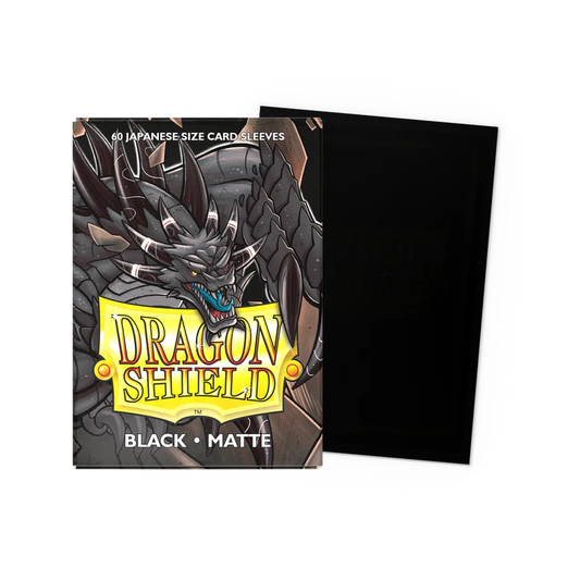 Dragon Shield Card Sleeves - Matte Sleeves - Black (Japanese Size)