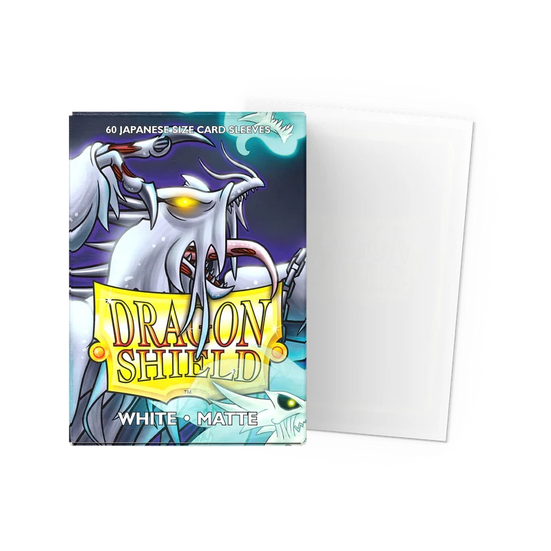 Dragon Shield Card Sleeves - Matte Sleeves - White (Japanese Size)