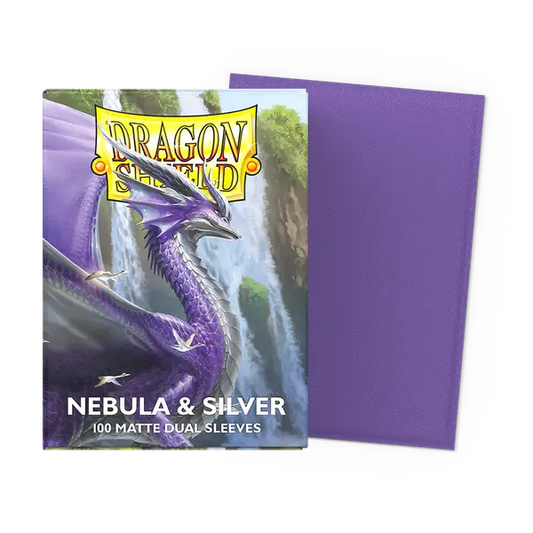 Dragon Shield Card Sleeves - Dual Matte Nebula & Silver
