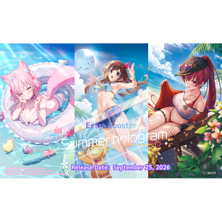 Bushiroad: Hololive OCG - Summer Hologram Booster Box [EB01] - PRE-ORDER (Releases 9/25/2026)