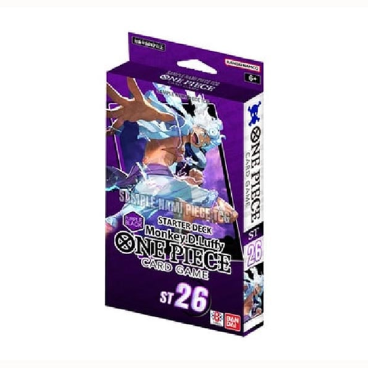 One Piece TCG: PURPLE/BLACK Monkey.D.Luffy Starter Deck (ST-26)