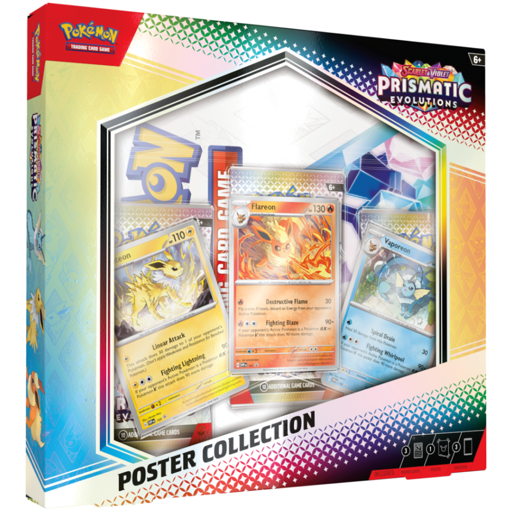 Pokémon TCG: Scarlet & Violet - Prismatic Evolutions Poster Collection - PRE-ORDER (Releases 1/17/2025)