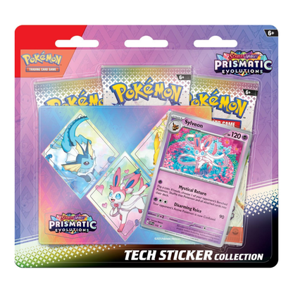 Pokémon TCG: Scarlet & Violet - Prismatic Evolutions Tech Sticker Collection (Assorted) - PRE-ORDER (Releases 1/17/2025)