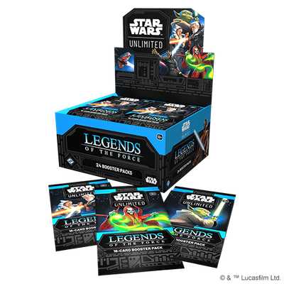 Star Wars: Unlimited TCG - Legends of the Force Booster Box - PRE-ORDER (Dates in Description)