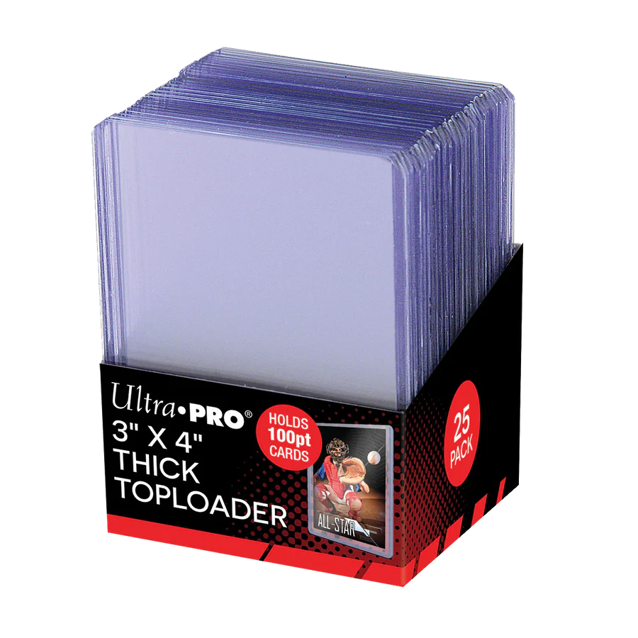 Ultra PRO 3" X 4" Clear Thick Toploader (100pt - 25pk)