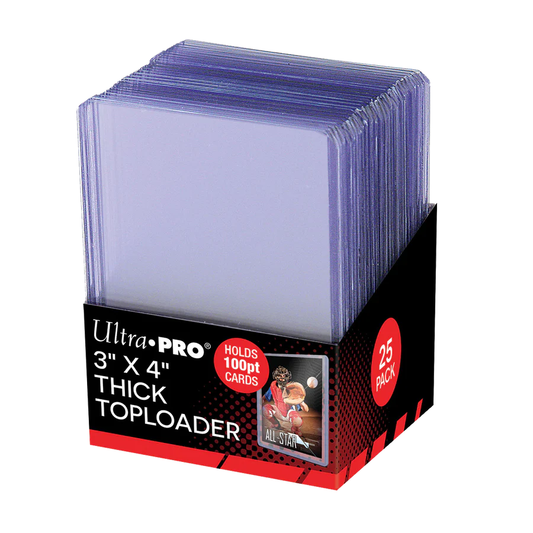 Ultra PRO 3" X 4" Clear Thick Toploader (100pt - 25pk)