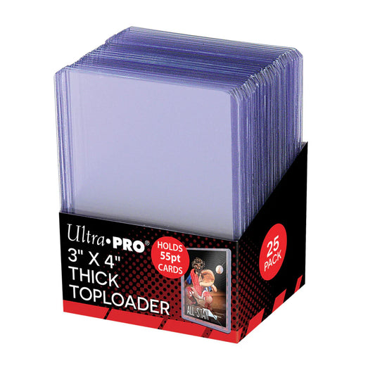Ultra PRO 3" X 4" Clear Thick Toploader (55pt - 25pk)