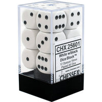 Chessex: 16mm Opaque (White/Black)