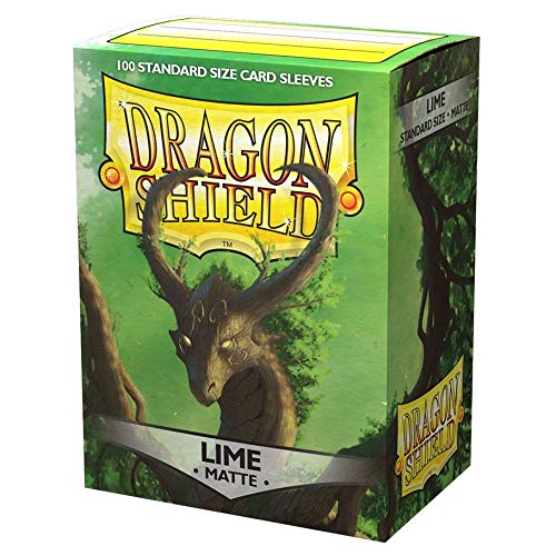 Dragon Shield Card Sleeves - Matte Lime