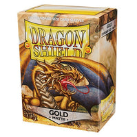 Dragon Shield Card Sleeves - Matte Gold